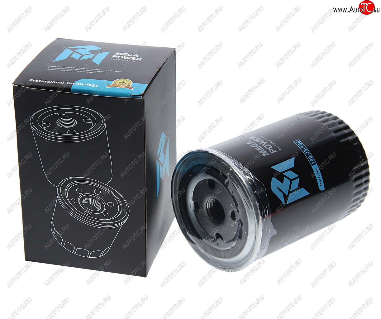 270 р. Фильтр масляный VW Passat AUDI A4 (99-05) SKODA Superb (02-08) MEGAPOWER MEGAPOWER 100-23-158  с доставкой в г. Воронеж