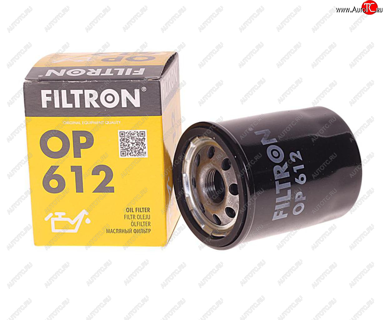 429 р. Фильтр масляный NISSAN Micra (92-10) (1.01.2-1.4),Primera (90-98) (2.0) FILTRON FILTRON op612  с доставкой в г. Воронеж