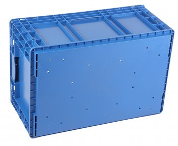 1 699 р. Ящик полимерный многооборотный 594х396х280мм синий IPLAST IPLAST ip-530859  с доставкой в г. Воронеж. Увеличить фотографию 2