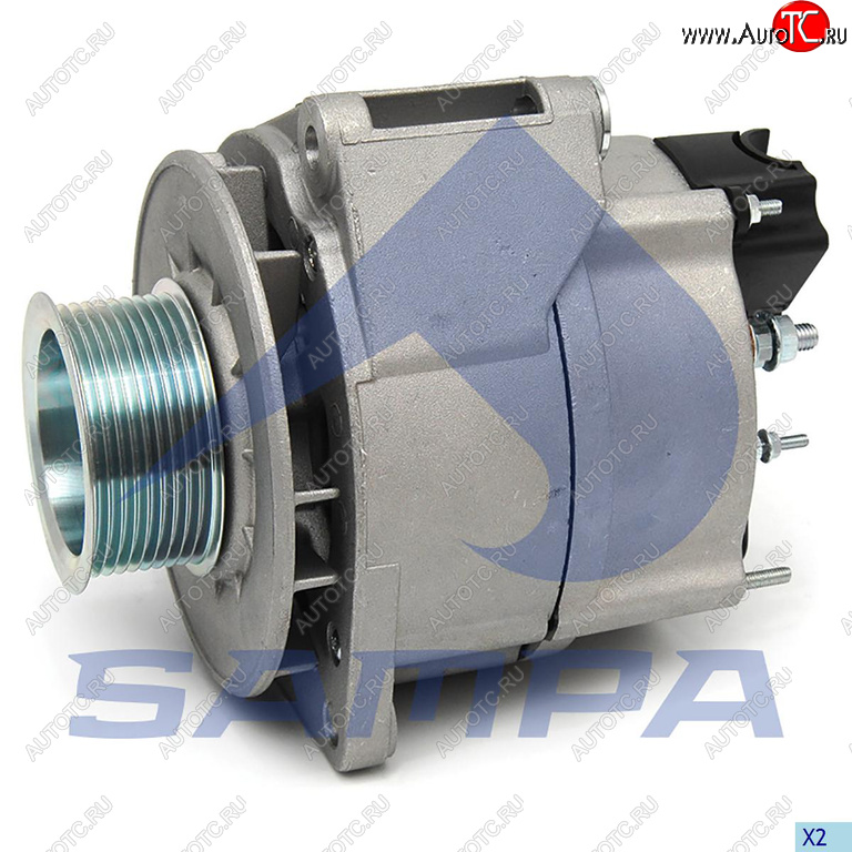 17 299 р. Генератор MERCEDES дв.OM541,542 28В 100А с шкивом (9 ручьев) SAMPA SAMPA 206.135  с доставкой в г. Воронеж