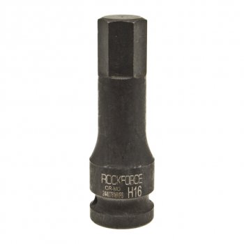 Бита-головка 12 HEX H16 L=79мм ударная ROCKFORCE ROCKFORCE rf-24407816mpb