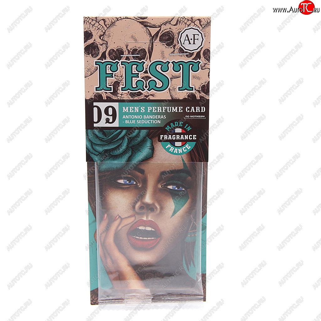 113 р. Ароматизатор подвесной пластина (Antonio Banderas-Blue seduction) Fest AURA FRESH AURA FRESH 23432  с доставкой в г. Воронеж