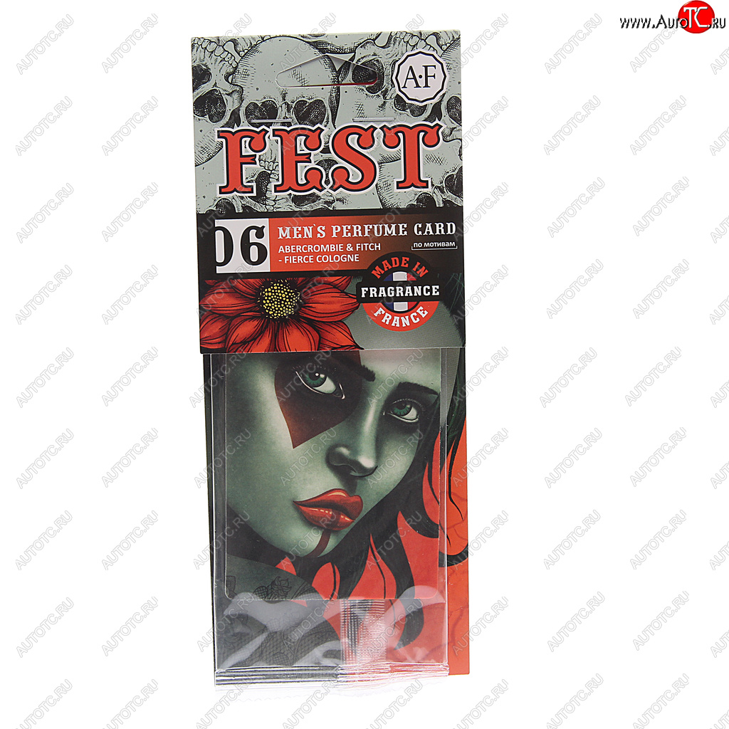 113 р. Ароматизатор подвесной пластина (Abercrombie & Fitch-Fierce Cologne) Fest AURA FRESH AURA FRESH 23426  с доставкой в г. Воронеж