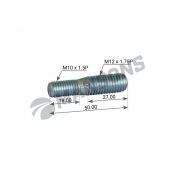 162 р. Шпилька SCHMITZ M10М12х1.75 MANSONS MANSONS 602.011  с доставкой в г. Воронеж. Увеличить фотографию 2