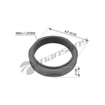 Гайка MERCEDES ступицы (M80х1.5h-21SW95) MANSONS MANSONS 100.012