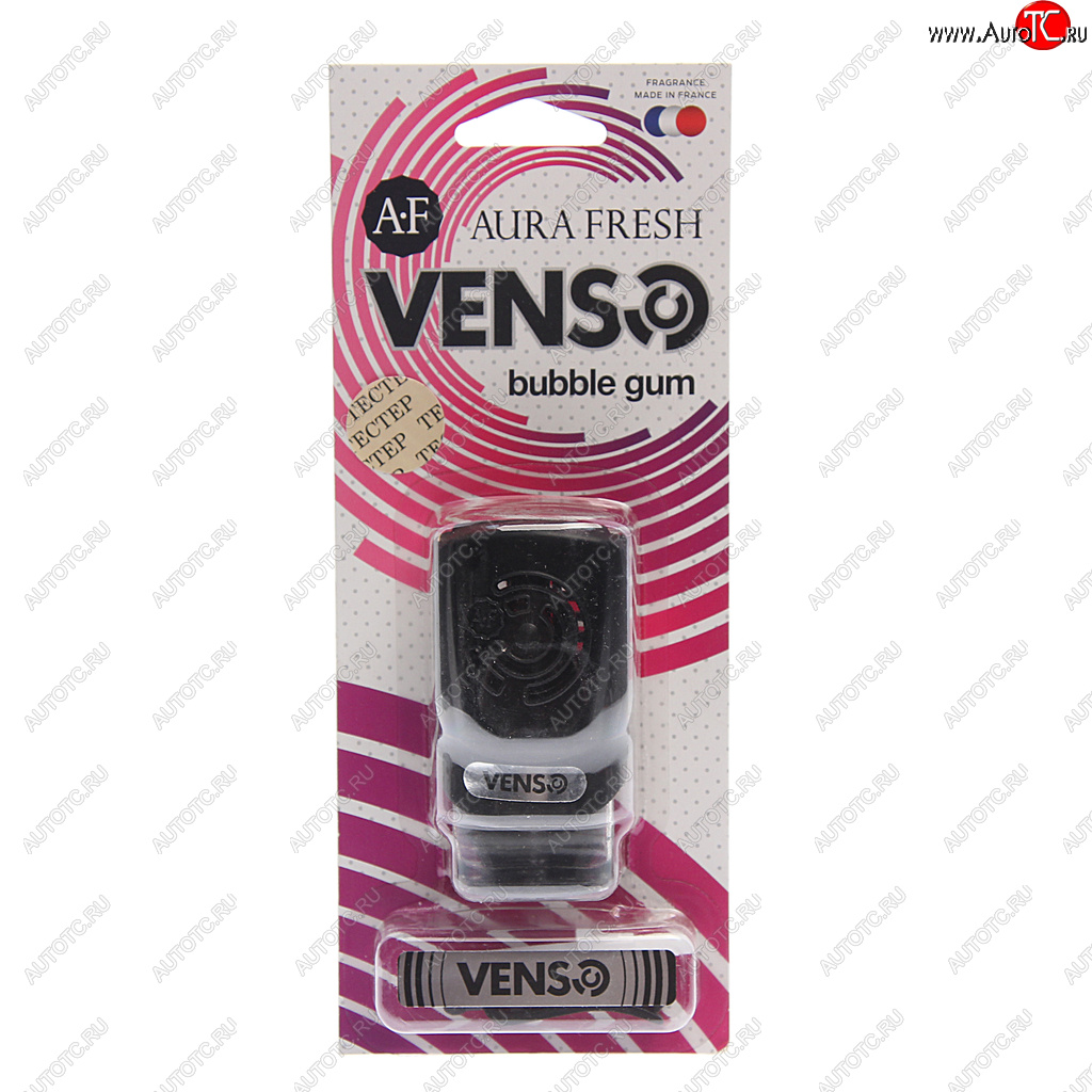 296 р. Ароматизатор на дефлектор жидкостный (bubble gum) 6мл Venso AURA FRESH AURA FRESH 23328  с доставкой в г. Воронеж