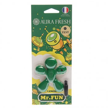 Ароматизатор на дефлектор полимерный (lemon) 23г Mr.Fun AURA FRESH AURA FRESH 23179