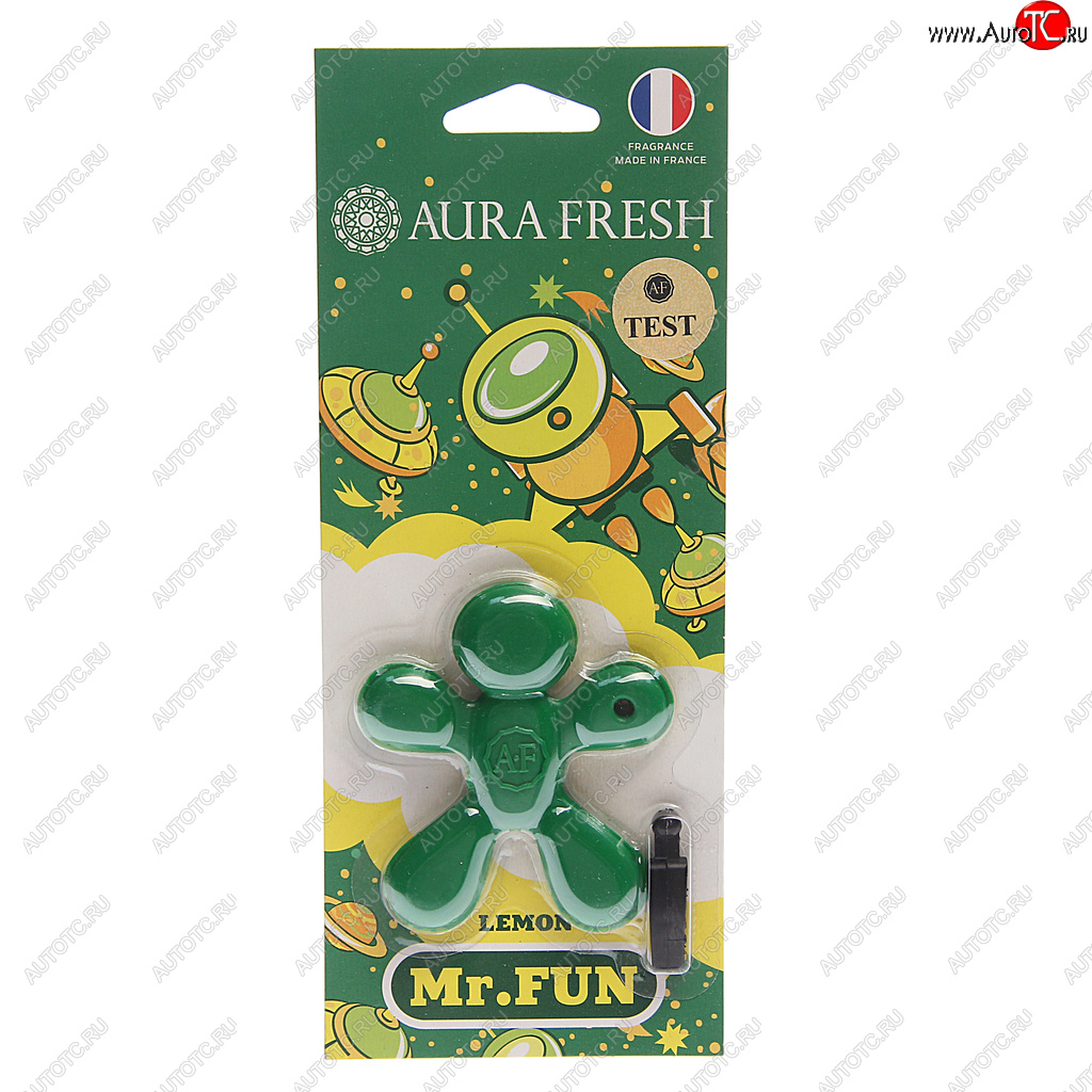 208 р. Ароматизатор на дефлектор полимерный (lemon) 23г Mr.Fun AURA FRESH AURA FRESH 23179  с доставкой в г. Воронеж