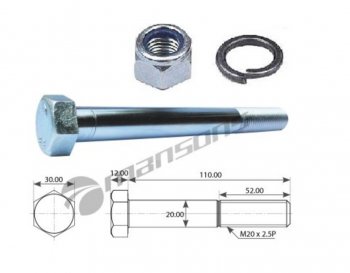Болт SCANIA P,G,R,T кронштейна амортизатора заднего (М20х2.5112) MANSONS MANSONS 600.516