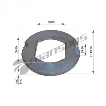 Шайба DAF ступицы стопорная MANSONS MANSONS 200.160
