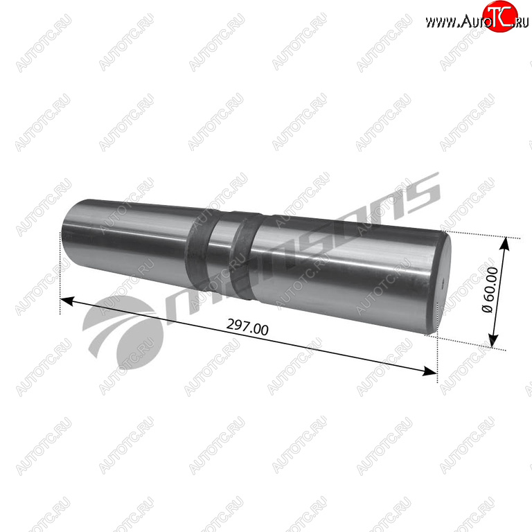 2 889 р. Шкворень SAF поворотной оси (298x60) MANSONS MANSONS 600.000  с доставкой в г. Воронеж
