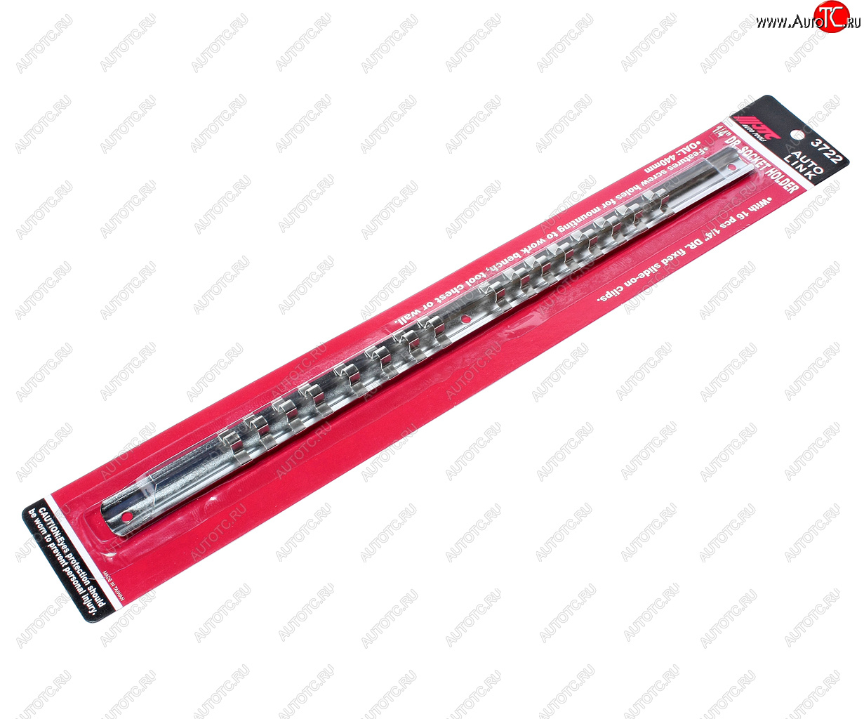 359 р. Держатель головок 14 L=400мм стальная рейка 16шт. JTC JTC TOOLS CO., LTD jtc-3722  с доставкой в г. Воронеж