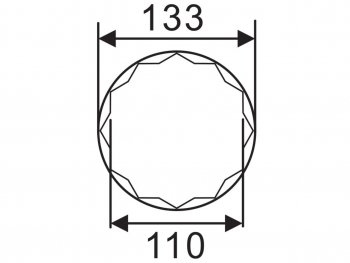21 549 р. Головка ступичная SW36х110мм 12-ти гранная (IVECO) L=118мм JTC JTC TOOLS CO., LTD jtc-5250  с доставкой в г. Воронеж. Увеличить фотографию 3