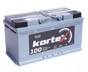 Аккумулятор KORTEX SILVER Dynamic 100Ач обратная полярность KORTEX 6ст100(0) smf600400