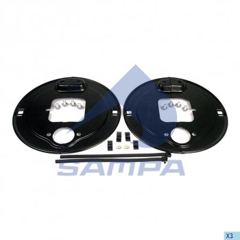 Щиток BPW барабана тормозного пылезащитный (комплект на ось, 120 SN3620) SAMPA SAMPA 070.563