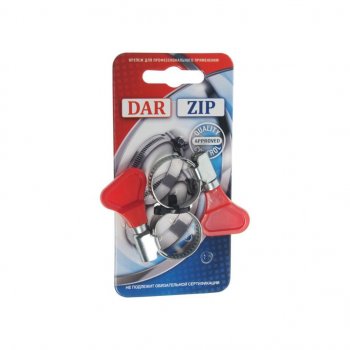 Хомут ленточный 12-20мм 9 с ключом (2шт.) на плашке W1 ZIP ZIP 12-209 (2шт) w1 zip