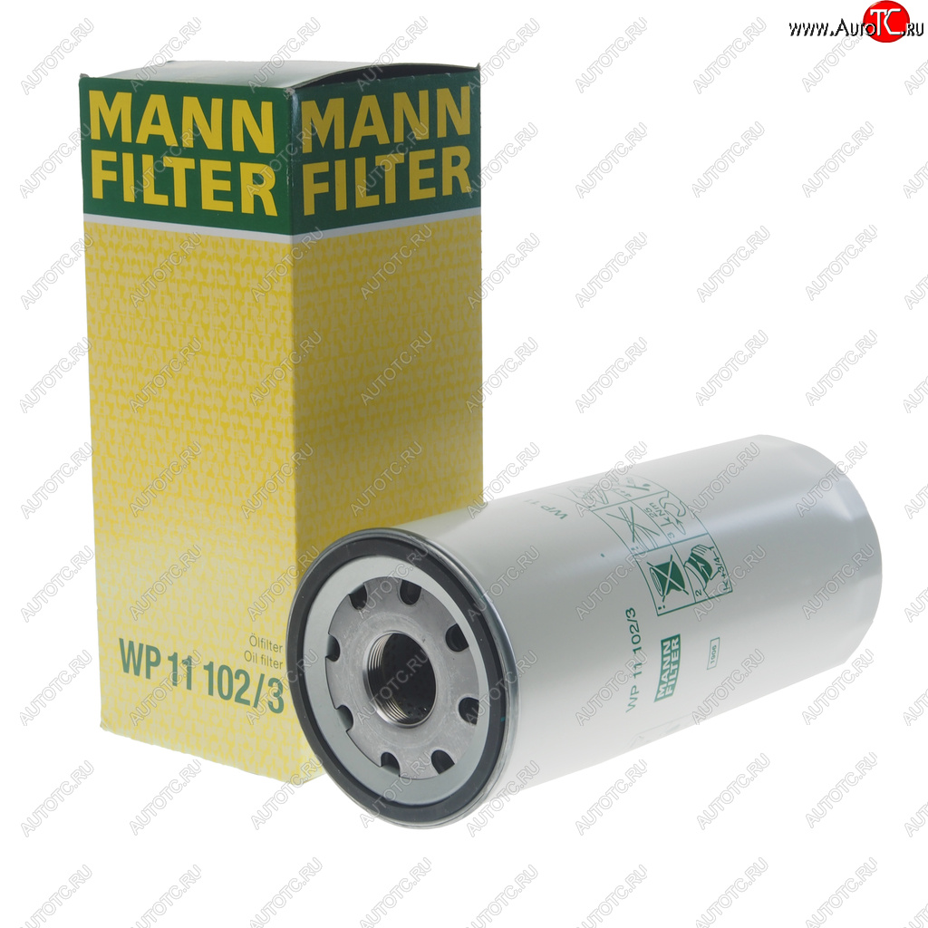 1 759 р. Фильтр масляный VOLVO 6FL,7FL,10FL,12F,12FH,12FL,16FL By-pass MANN MANN wp111023  с доставкой в г. Воронеж