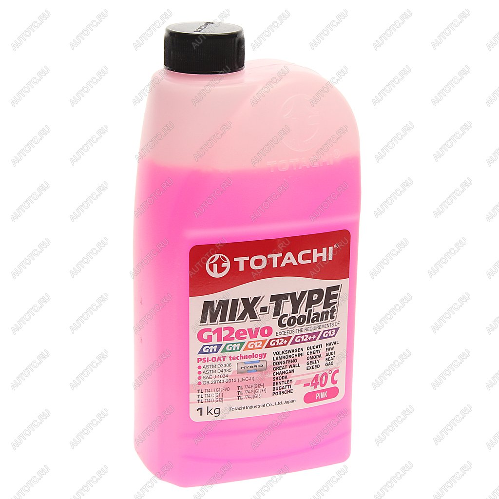 294 р. Антифриз розовый -40C 1кг G12evo MIX-TYPE COOLANT TOTACHI TOTACHI 46801  с доставкой в г. Воронеж