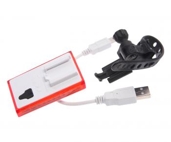619 р. Фонарь велосипедный задний USB кабель с аккумулятором 300mAh NO NAME xc-142  с доставкой в г. Воронеж. Увеличить фотографию 2
