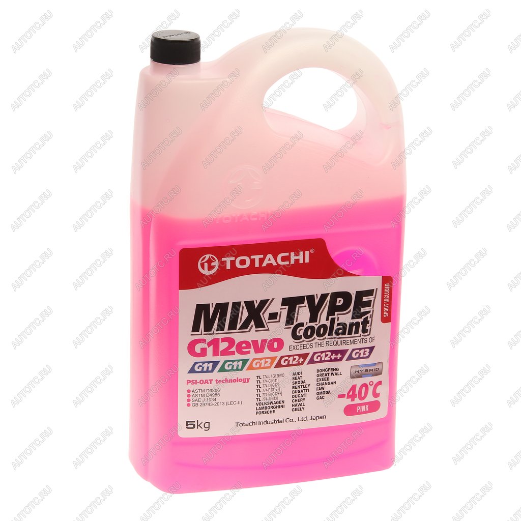 1 249 р. Антифриз розовый -40C 5кг G12evo MIX-TYPE COOLANT TOTACHI TOTACHI 46805  с доставкой в г. Воронеж