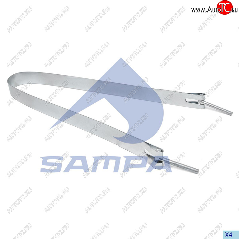 1 039 р. Хомут глушителя DAF ленточный SAMPA SAMPA 050.444  с доставкой в г. Воронеж