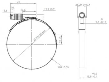 429 р. Хомут MAN патрубка интеркулера (d=83-105) (нерж.) DINEX DINEX 98874  с доставкой в г. Воронеж. Увеличить фотографию 4