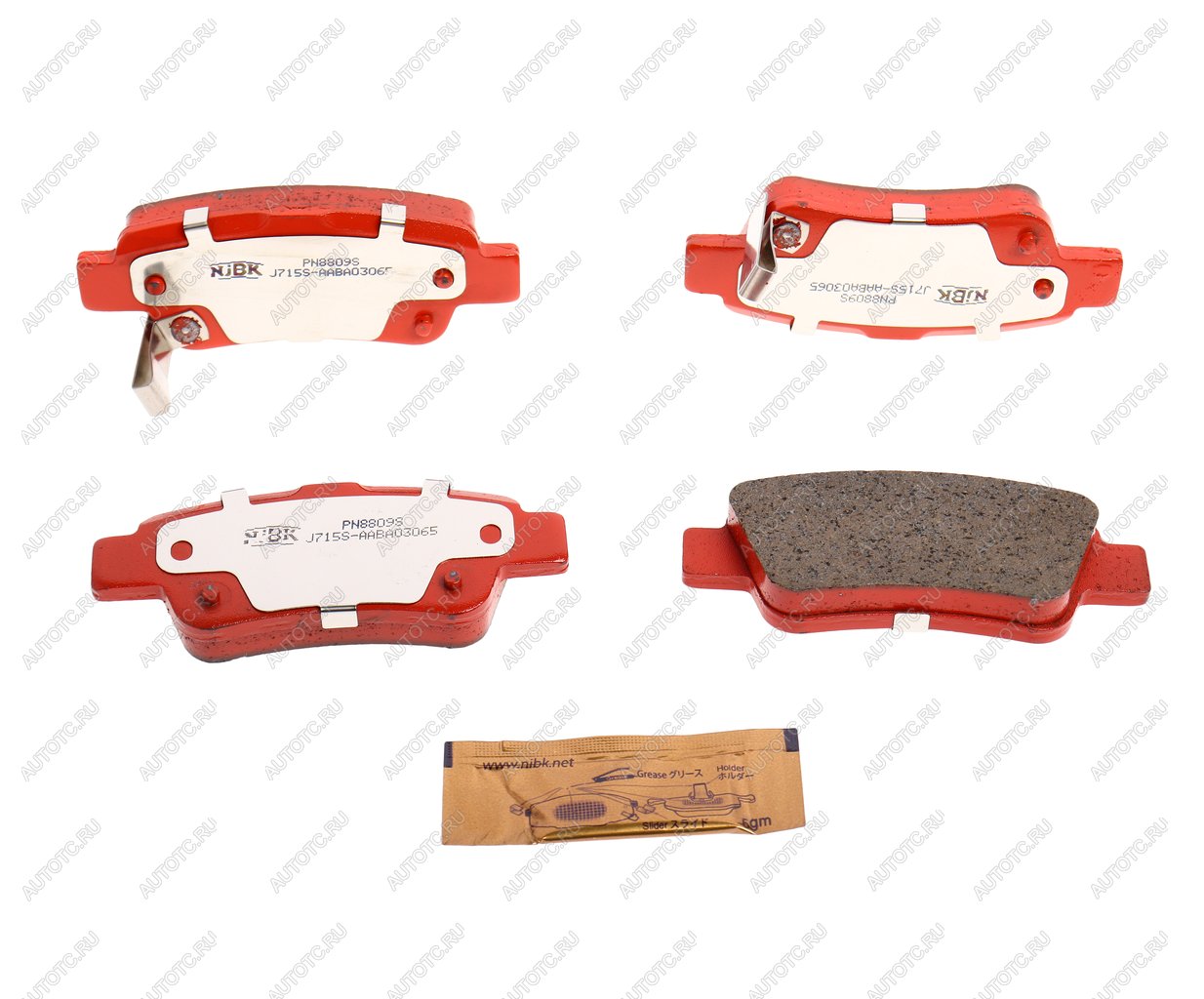 3 589 р. Колодки тормозные задние Sport (4шт.) NIBK Honda CR-V RE1,RE2,RE3,RE4,RE5,RE7 дорестайлинг (2007-2010)  с доставкой в г. Воронеж