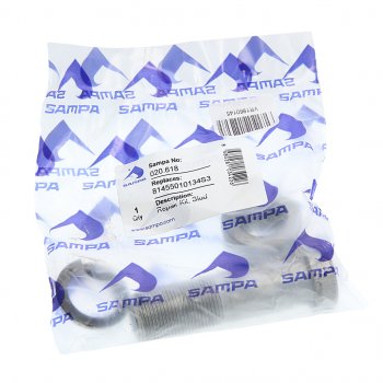 288 р. Шпилька колеса MERCEDES в сборе (M22x1.5x80.5,гайка,гровер) SAMPA SAMPA 020.618  с доставкой в г. Воронеж. Увеличить фотографию 3