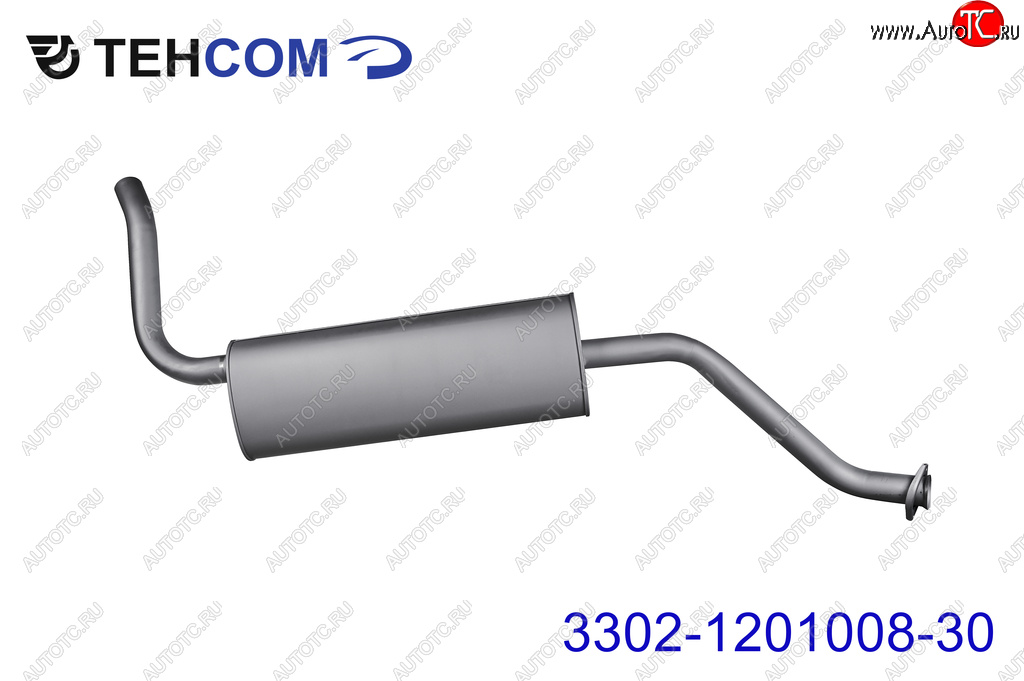 6 449 р. Глушитель ГАЗ-3302 Next,Бизнес дв.УМЗ,Evotech,CUMMINS (ГБО) ЕВРО-4,5 длинный ТЕХКОМ ТЕХКОМ 3302-1201008-30  с доставкой в г. Воронеж