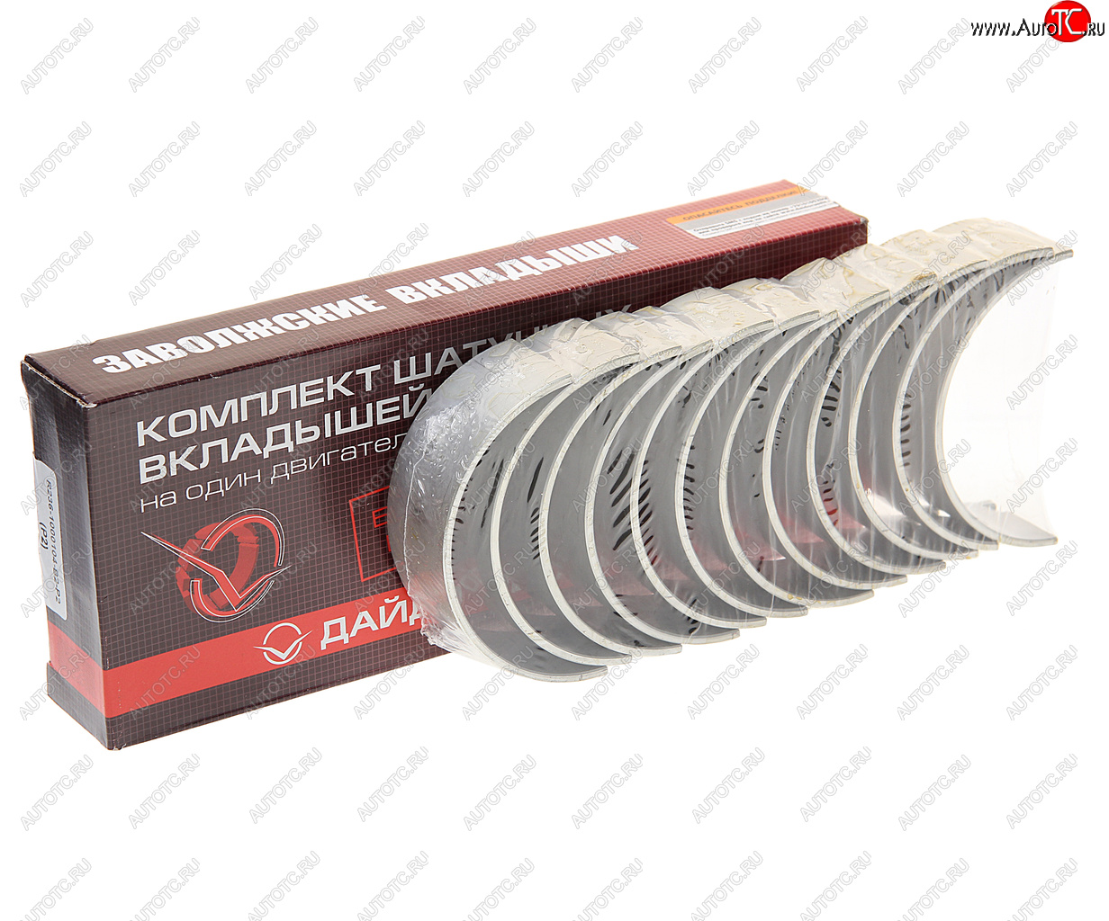 2 389 р. Вкладыши ЯМЗ-236 шатунные d+0.50 ДАЙДО МЕТАЛЛ РУСЬ ЗМЗ 236-1000104в2-р2  с доставкой в г. Воронеж