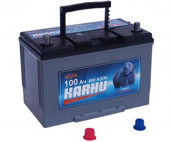 11 999 р. Аккумулятор KARHU Asia 100Ач KARHU 6ст100(1) 115d31r  с доставкой в г. Воронеж. Увеличить фотографию 2