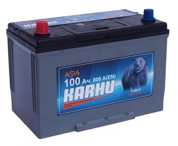 Аккумулятор KARHU Asia 100Ач KARHU 6ст100(1) 115d31r