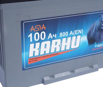 11 999 р. Аккумулятор KARHU Asia 100Ач обратная полярность KARHU 6ст100(0) 115d31l  с доставкой в г. Воронеж. Увеличить фотографию 2