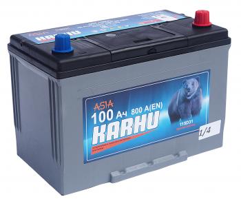 Аккумулятор KARHU Asia 100Ач обратная полярность KARHU 6ст100(0) 115d31l