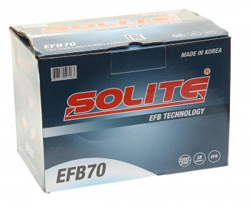 16 999 р. Аккумулятор SOLITE EFB 70Ач обратная полярность SOLITE 6ст70(0)  с доставкой в г. Воронеж. Увеличить фотографию 3