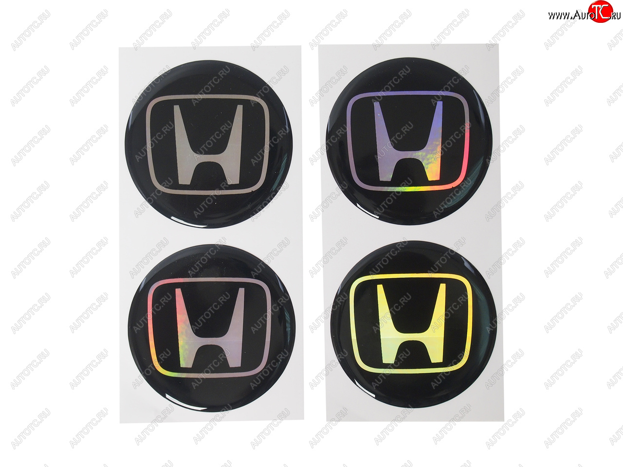 261 р. Эмблема диска колесного HONDA (6см) комплект 4шт. AUTOSTICKERS 02149017471  с доставкой в г. Воронеж