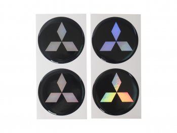 Эмблема диска колесного MITSUBISHI (6см) комплект 4шт. AUTOSTICKERS 02150017488