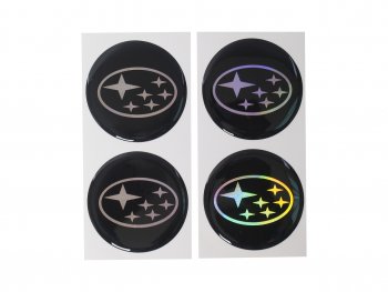 Эмблема диска колесного SUBARU (6см) комплект 4шт. AUTOSTICKERS 02155