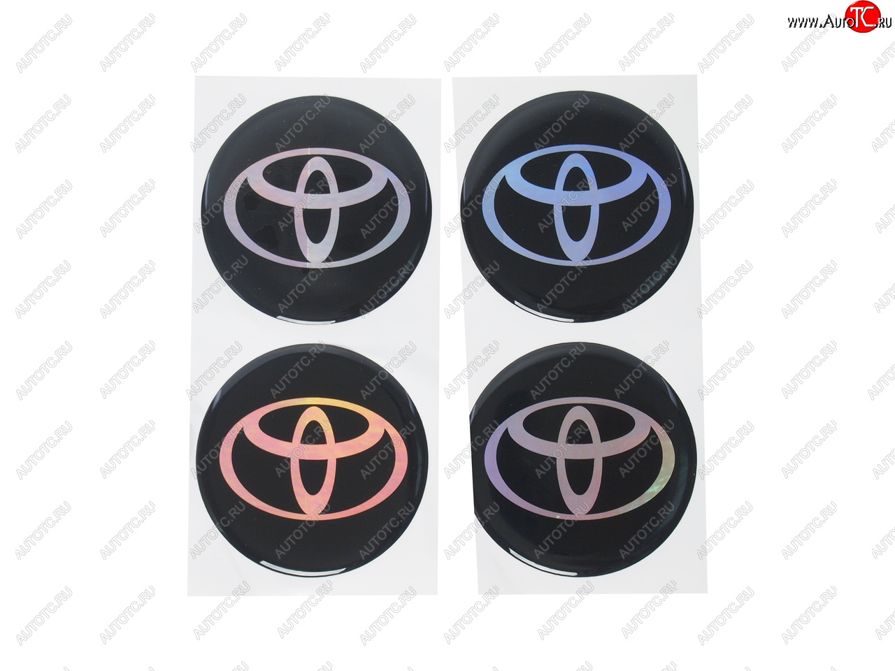 255 р. Эмблема диска колесного TOYOTA (6см) комплект 4шт. AUTOSTICKERS 02145  с доставкой в г. Воронеж
