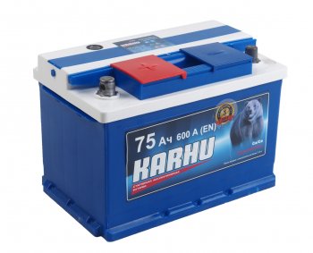 8 299 р. Аккумулятор KARHU 75Ач KARHU 6ст75(1)  с доставкой в г. Воронеж. Увеличить фотографию 2