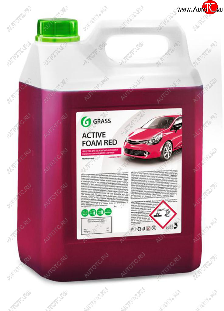 1 549 р. Шампунь для бесконтактной мойки 5.8кг Active Foam Red GRASS GRASS 800002  с доставкой в г. Воронеж