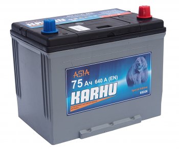 Аккумулятор KARHU Asia 75Ач обратная полярность KARHU 6ст75(0) 85d26l