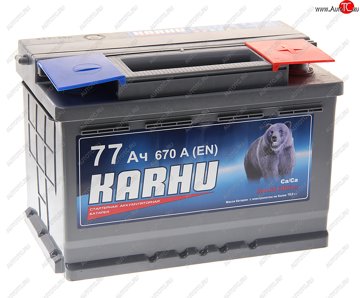 8 849 р. Аккумулятор KARHU 77Ач обратная полярность KARHU 6ст77(0)  с доставкой в г. Воронеж