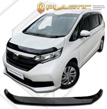 1 999 р. Дефлектор капота (рынок Японии) CA-Plastic  Honda Freed  GB7,GB8,GB5,GB6 (2019-2024) минивэн рестайлинг (серия Classic черный)  с доставкой в г. Воронеж. Увеличить фотографию 2