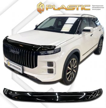 2 099 р. Дефлектор капота CA-Plastic JAECOO J7 (2023-2025) (серия Classic черный, без надписи)  с доставкой в г. Воронеж. Увеличить фотографию 2