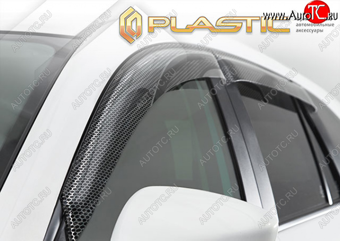 2 199 р. Дефлектор окон CA-Plastic  Mazda CX-8  KG2P KG5P (2017-2022) дорестайлинг (Серия Art черная)  с доставкой в г. Воронеж