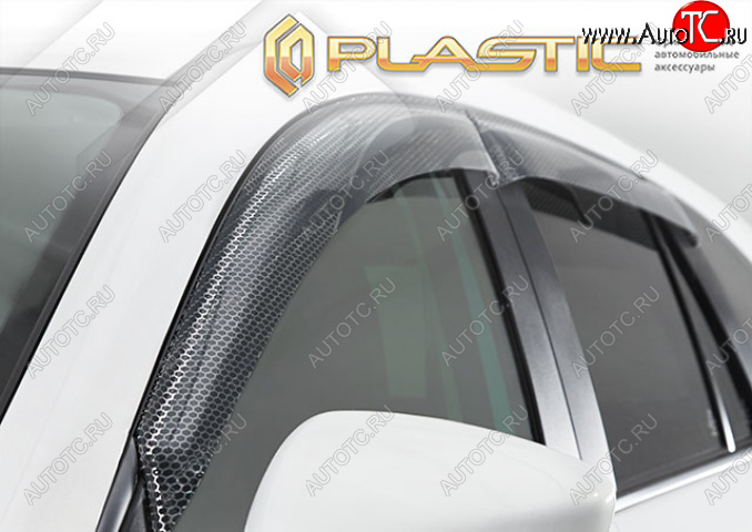2 199 р. Дефлектор окон CA-Plastic  Mazda CX-8  KG2P KG5P (2017-2022) дорестайлинг (Серия Art белая)  с доставкой в г. Воронеж