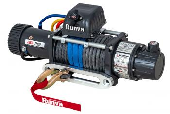 77 999 р. Лебёдка электрическая двухскоростная 12V Runva 12000 lbs 5443 кг (синтетический трос)  ewd12000ssr  с доставкой в г. Воронеж. Увеличить фотографию 5