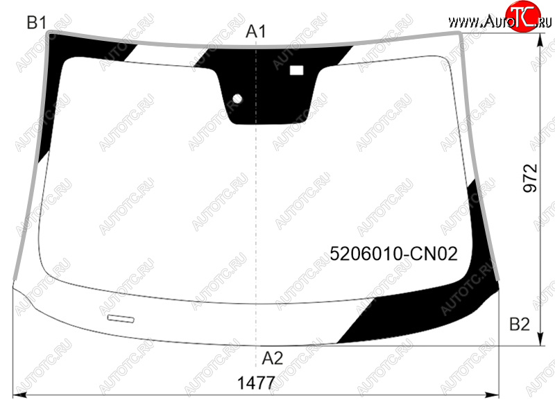 7 849 р. Стекло лобовое (Датчик дождя Молдинг) FUYAO  Changan UNI-T (2020-2025) дорестайлинг, рестайлинг  с доставкой в г. Воронеж