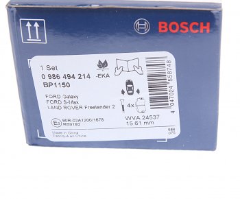 2 699 р. Колодки тормозные задние (4шт.) BOSCH Land Rover Freelander 1 (1997-2006)  с доставкой в г. Воронеж. Увеличить фотографию 3